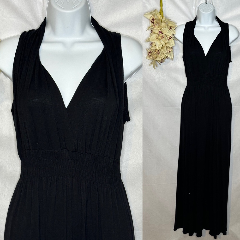Vintage RARE London black maxi dress